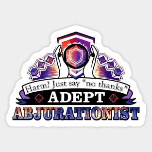 Adept Abjurationist Sticker